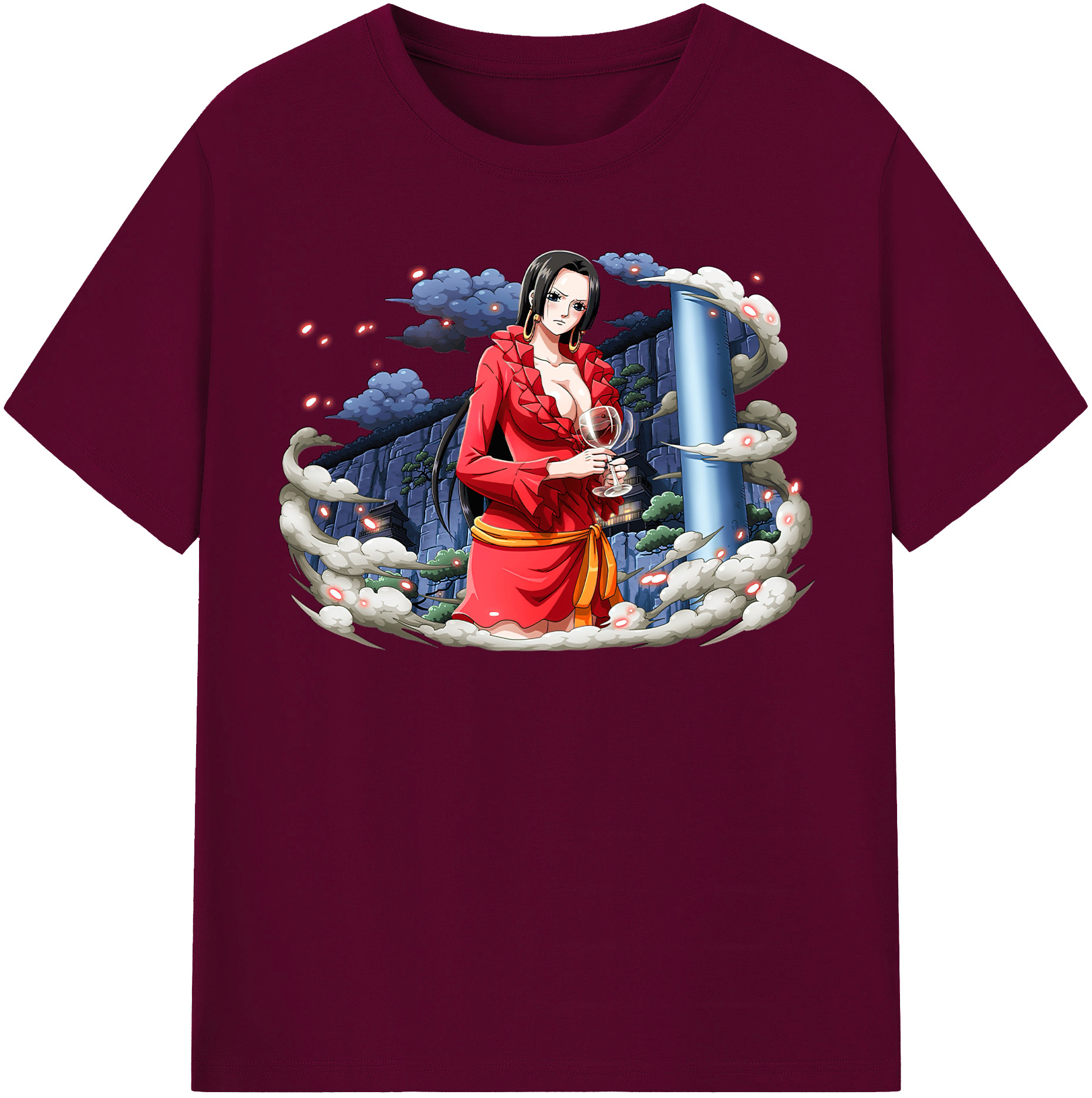 ワンピース ボア・ハンコック ONE PIECE Boa·Hancock レディースカジュアルプリントTシャツ（綿100％）